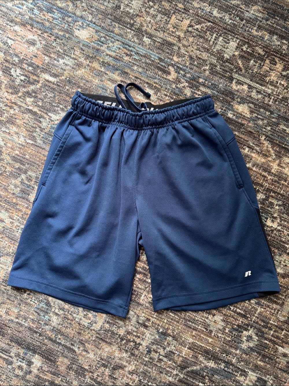 Russell Athletic Men’s Navy Performance Athletic Shorts